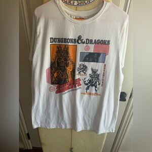 Dungeons & Dragons "Endless Quests" Graphic Tee - White with Orange & Black